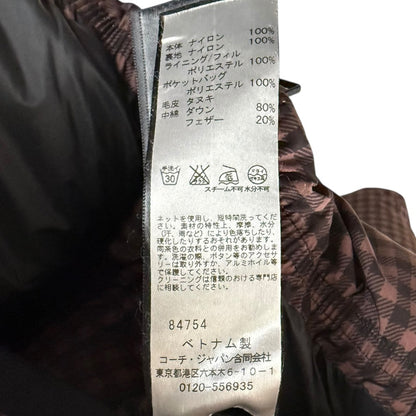 コーチ チェック ダウン ジャケット