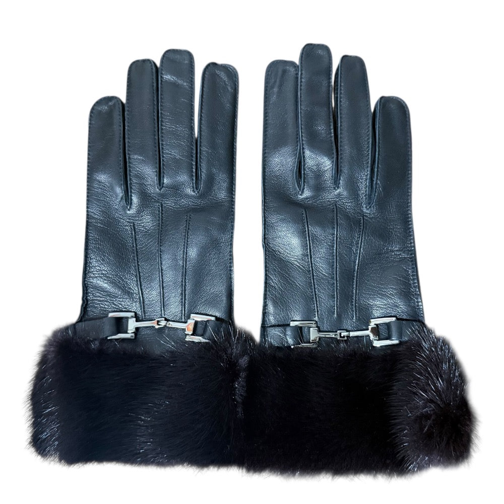グッチ ホースビット ミンク ファー グローブ