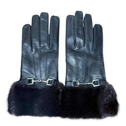 グッチ ホースビット ミンク ファー グローブ