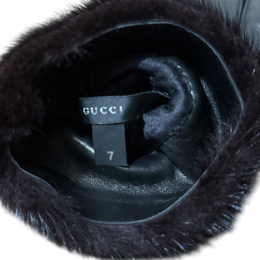 グッチ ホースビット ミンク ファー グローブ
