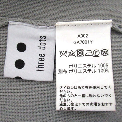 three dots スポンジ ヤーン カーディガン