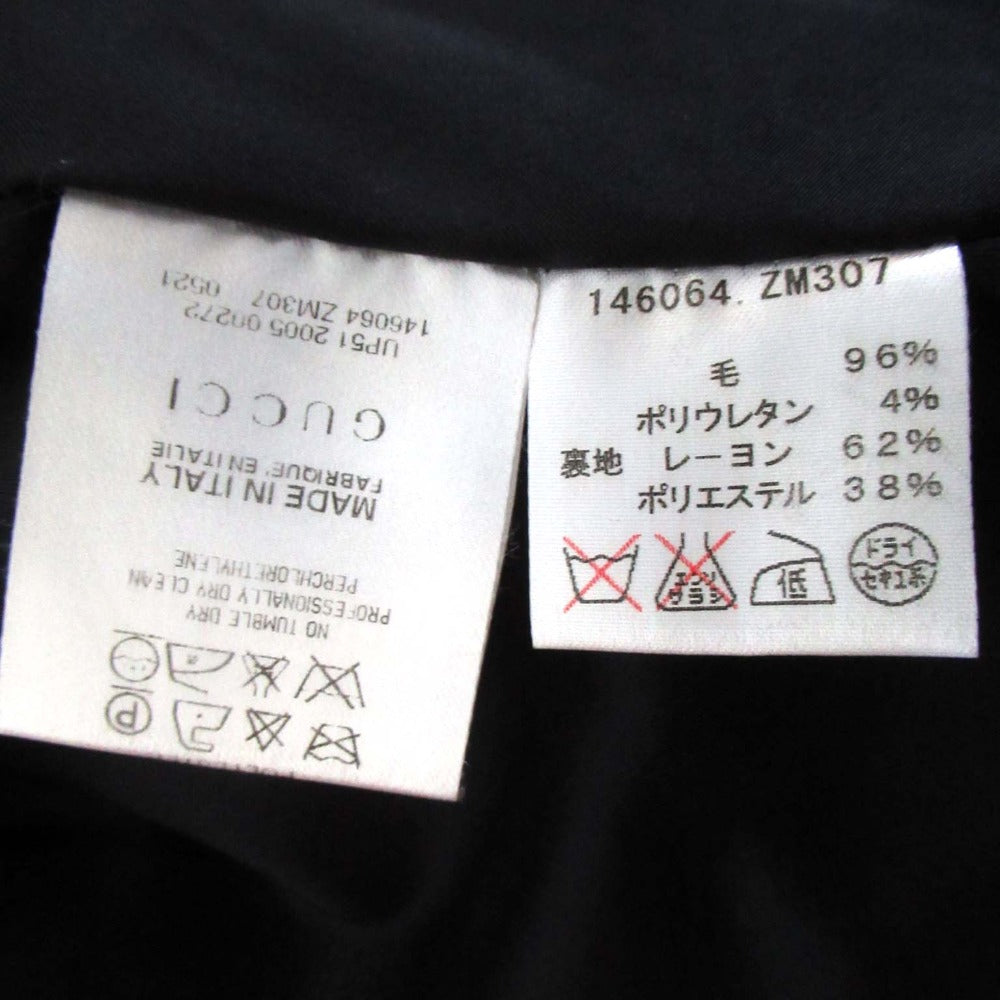 グッチ シングル ブレスト ウール テーラード ジャケット