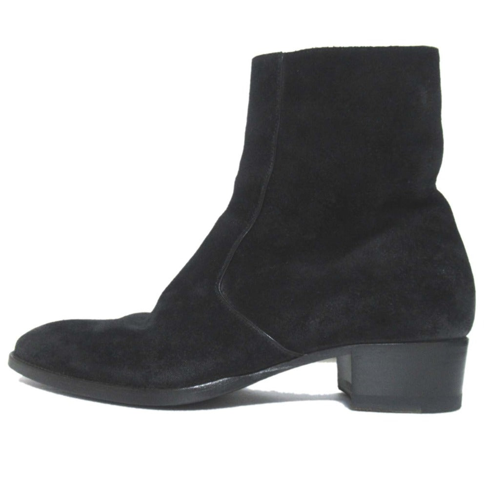 サンローラン パリ ワイアット スエード ショートブーツ