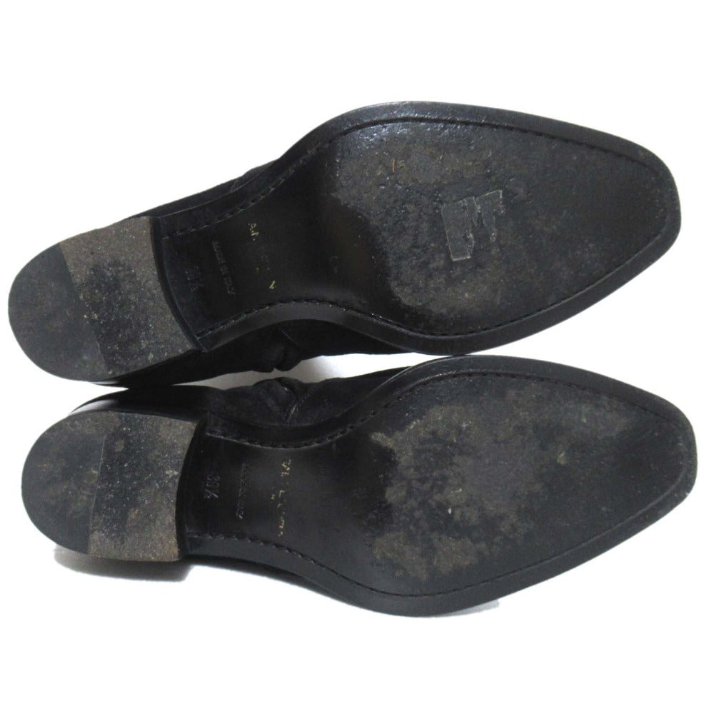 サンローラン パリ ワイアット スエード ショートブーツ