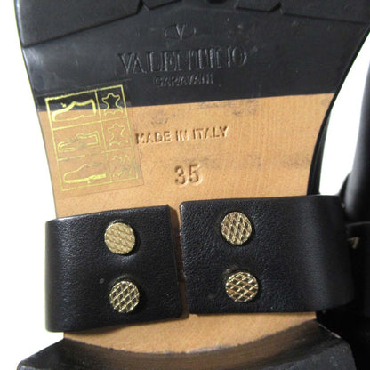 ヴァレンティノ ガラヴァーニ ロックスタッズ キルティング バイカーブーツ