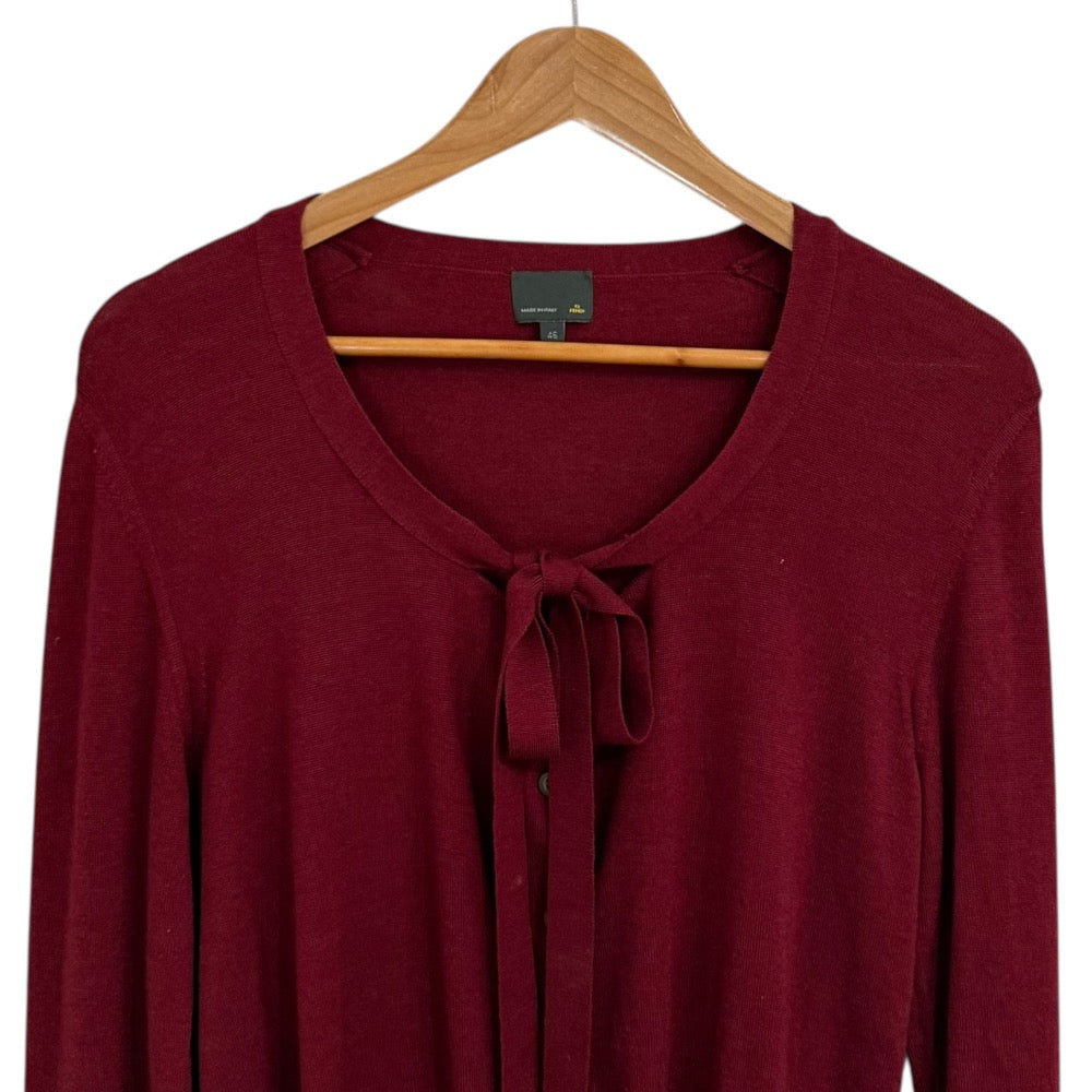 フェンディ シルク ブレンド ニット カーディガン