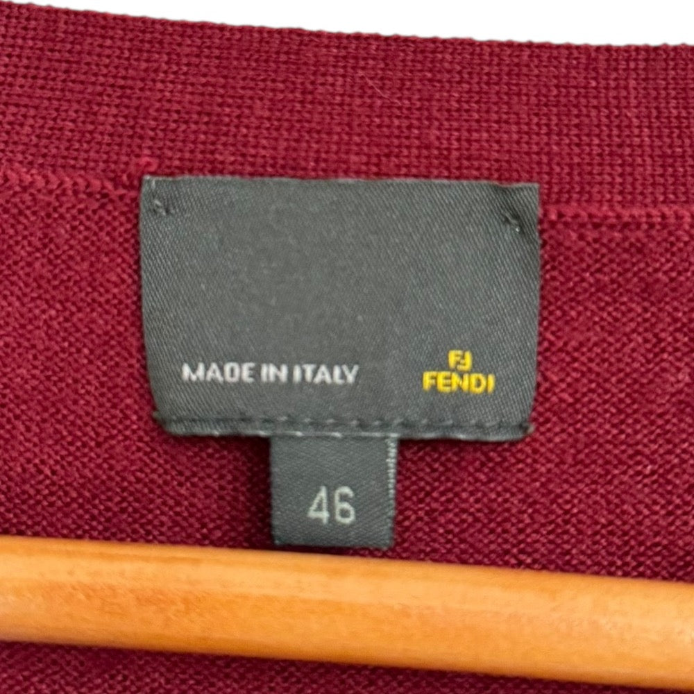 フェンディ シルク ブレンド ニット カーディガン