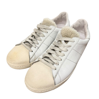 モンクレール レザー シアリング ロートップ スニーカー