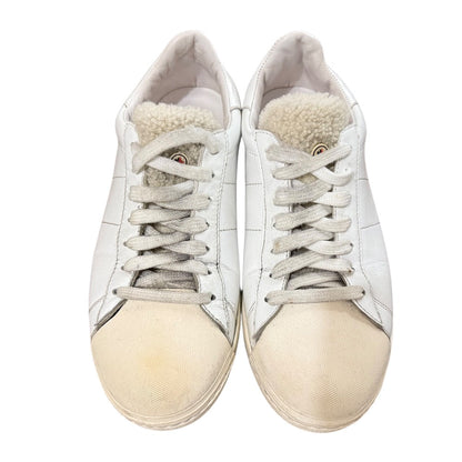 モンクレール レザー シアリング ロートップ スニーカー