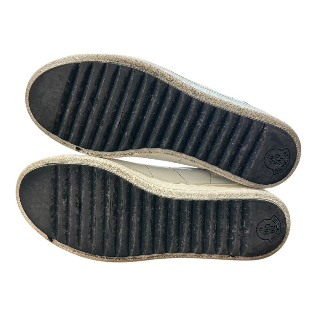 モンクレール レザー シアリング ロートップ スニーカー