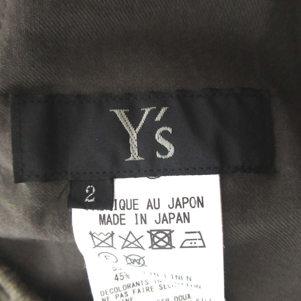Y's 綿麻ギャバジンカーゴパンツ
