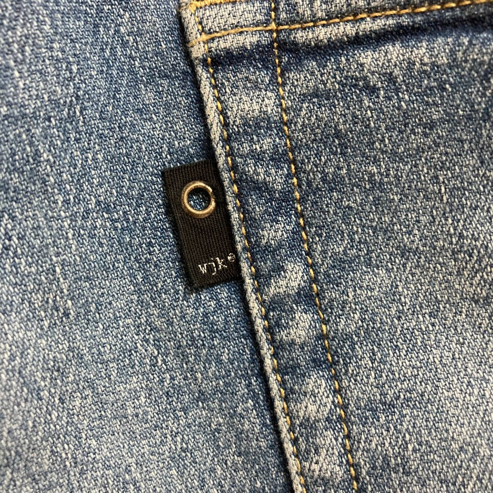 wjk タイトニットデニムパンツ