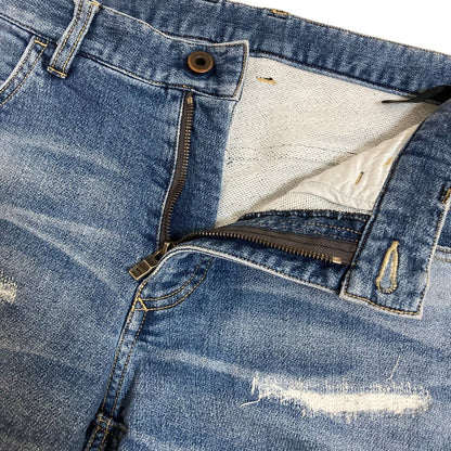 wjk タイトニットデニムパンツ