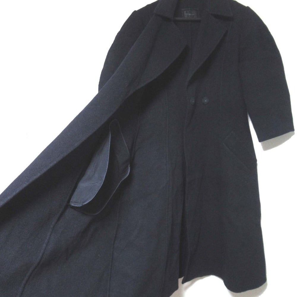 フォクシーブティック カシミヤ100％ダブルブレストロングコート