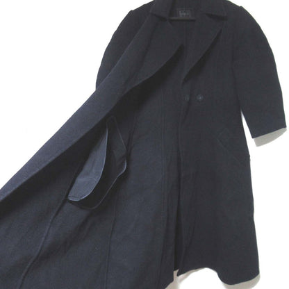 フォクシーブティック カシミヤ100％ダブルブレストロングコート