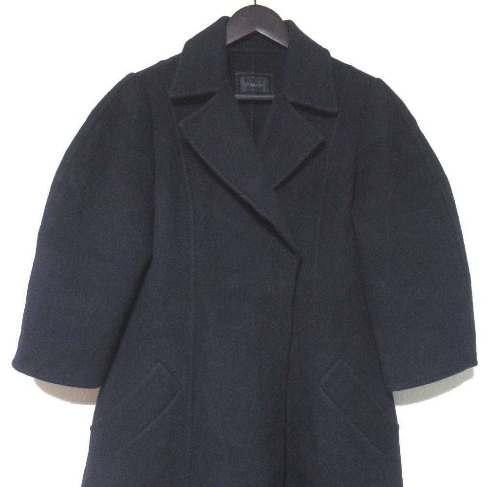 フォクシーブティック カシミヤ100％ダブルブレストロングコート
