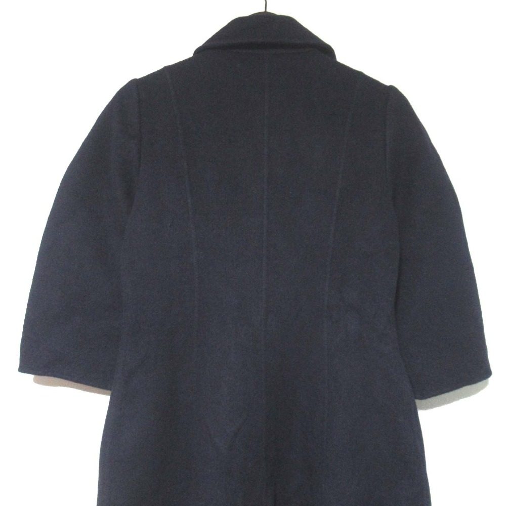フォクシーブティック カシミヤ100％ダブルブレストロングコート