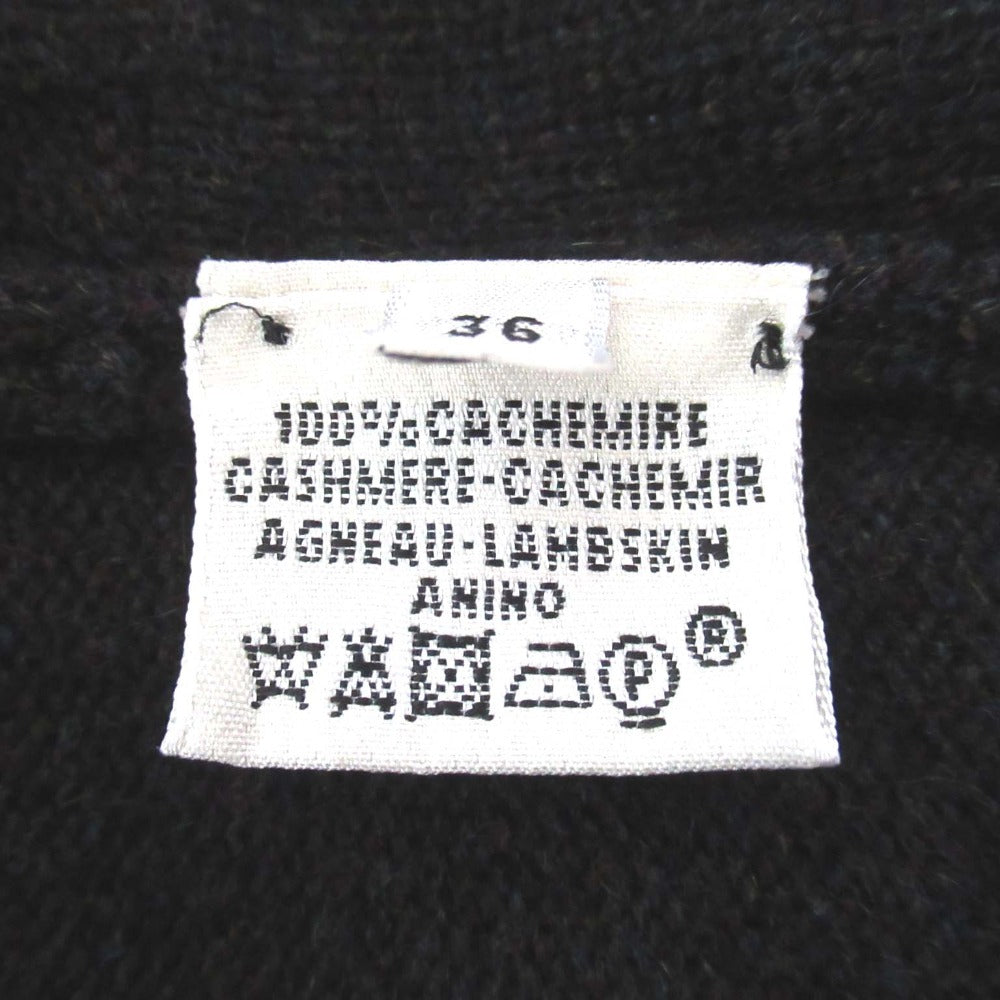 エルメス カシミヤロングニットカーディガン36