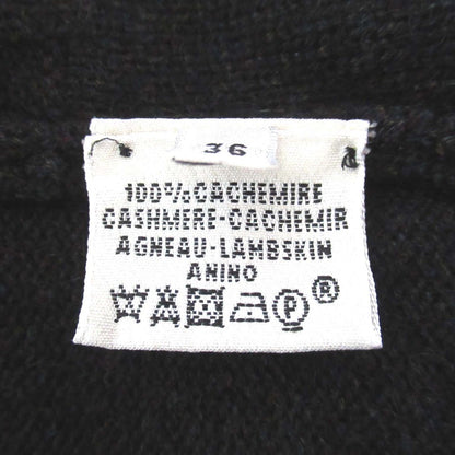 エルメス カシミヤロングニットカーディガン36