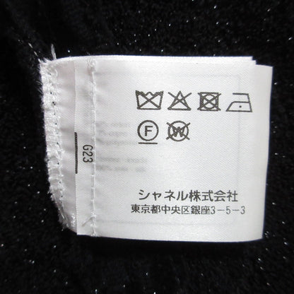 シャネル カメリア柄ベロアノーカラージャケット