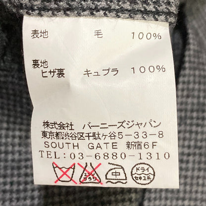 バーニーズニューヨーク ハウンドトゥースフランネルスラックス