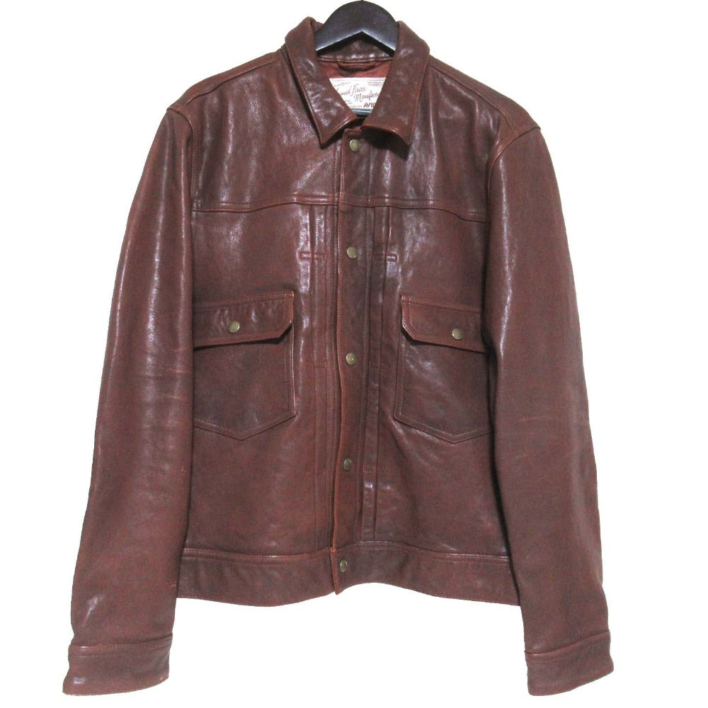 アヴィレックス OLD TIMES LEATHER WORK JACKET ラムレザージャケット