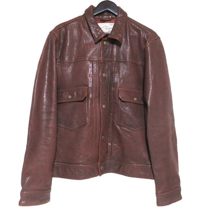 アヴィレックス OLD TIMES LEATHER WORK JACKET ラムレザージャケット