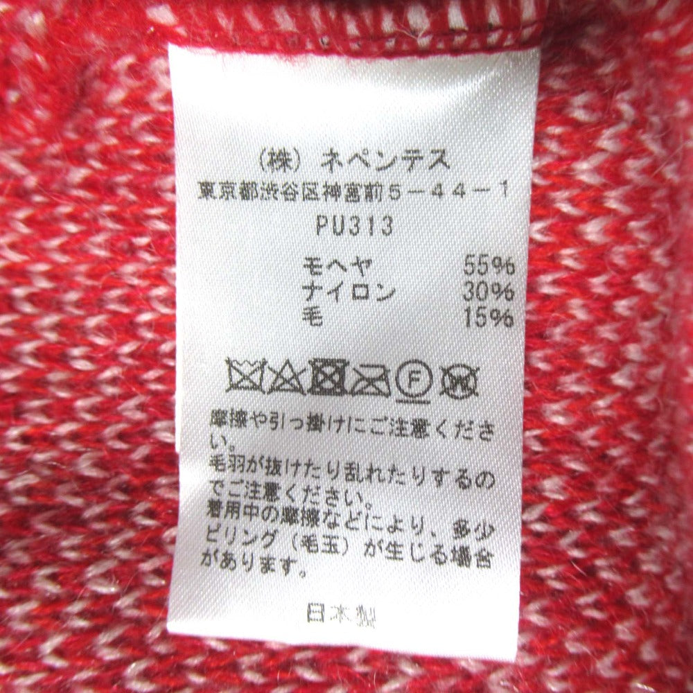 ニードルス ハートジャガードモヘヤニットカーディガン