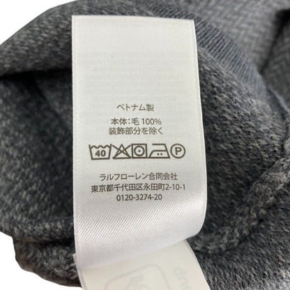 ポロラルフローレン ウォッシャブルメリノウールヘリンボーン柄ニットセーター