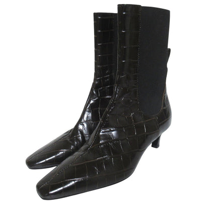 トーテム Mid Heel Leather ブーツ