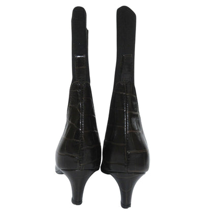 トーテム Mid Heel Leather ブーツ