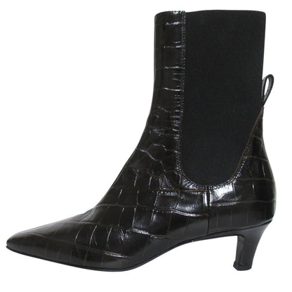 トーテム Mid Heel Leather ブーツ