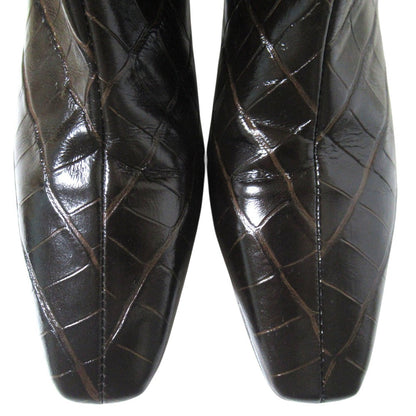 トーテム Mid Heel Leather ブーツ