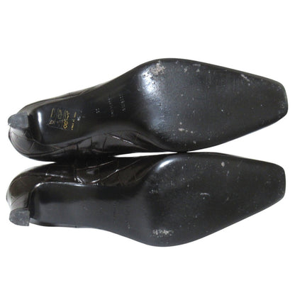 トーテム Mid Heel Leather ブーツ