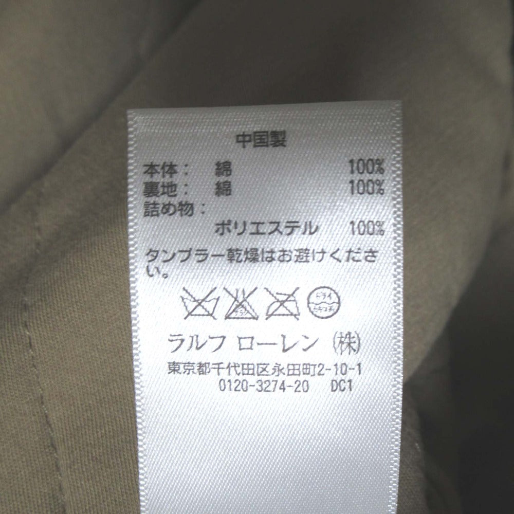ラルフローレン フーデッドキルティングポンチョコート