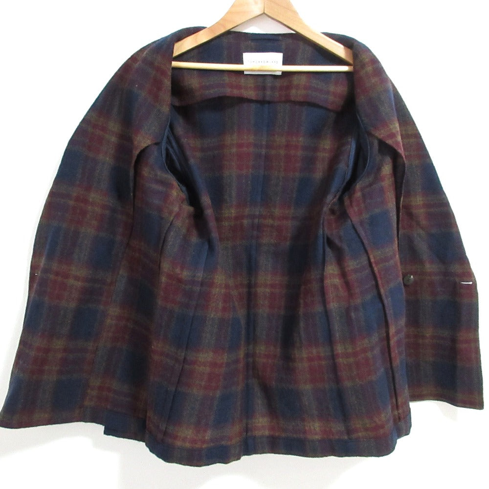 トゥモローランド Zanieriウールチェックダブルブレストジャケット