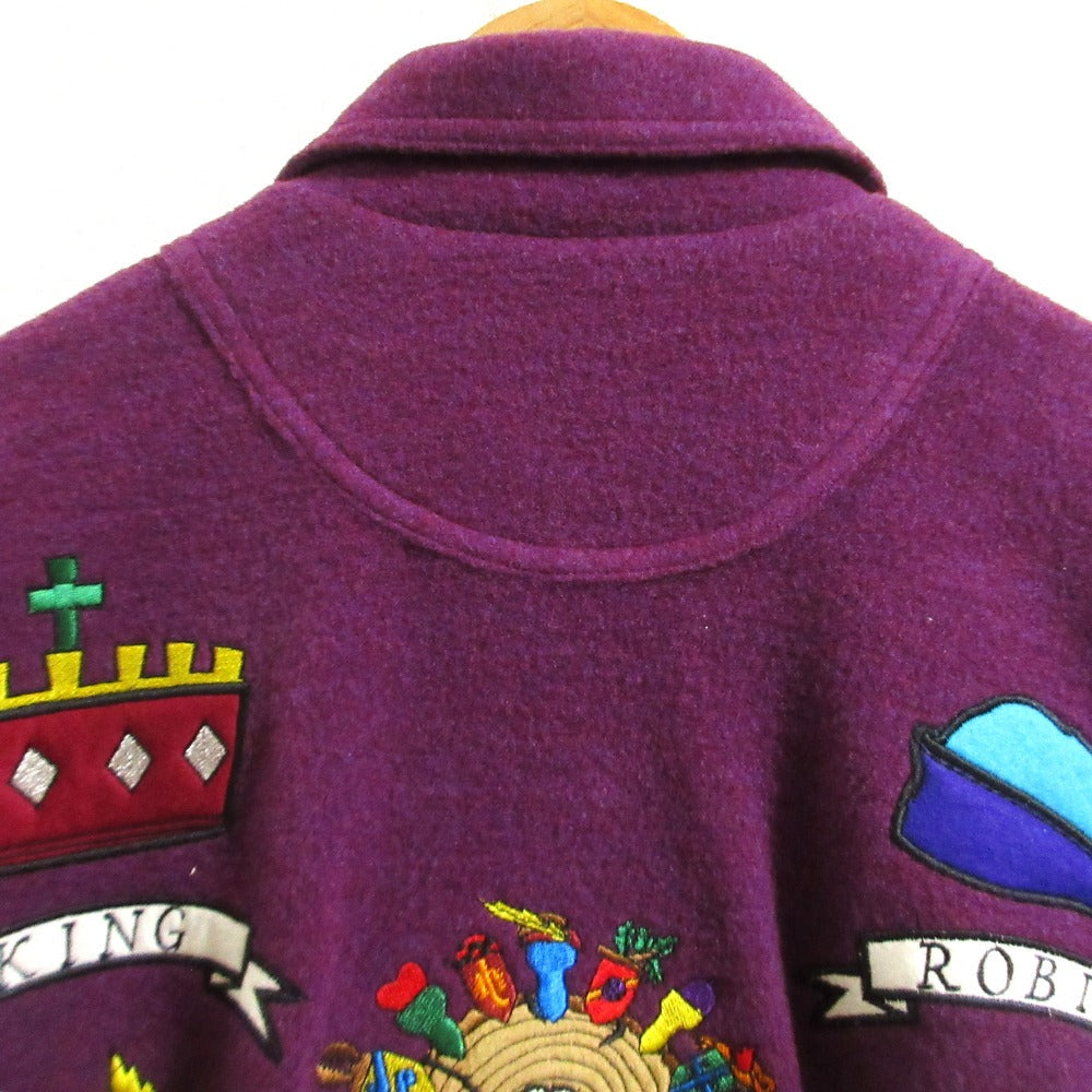 カステルバジャック 刺繍フリースジャケット