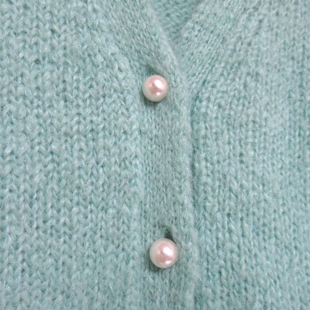 マディソンブルー LOOSE BIG V CD MOHAIR パールボタンウールカーディガン