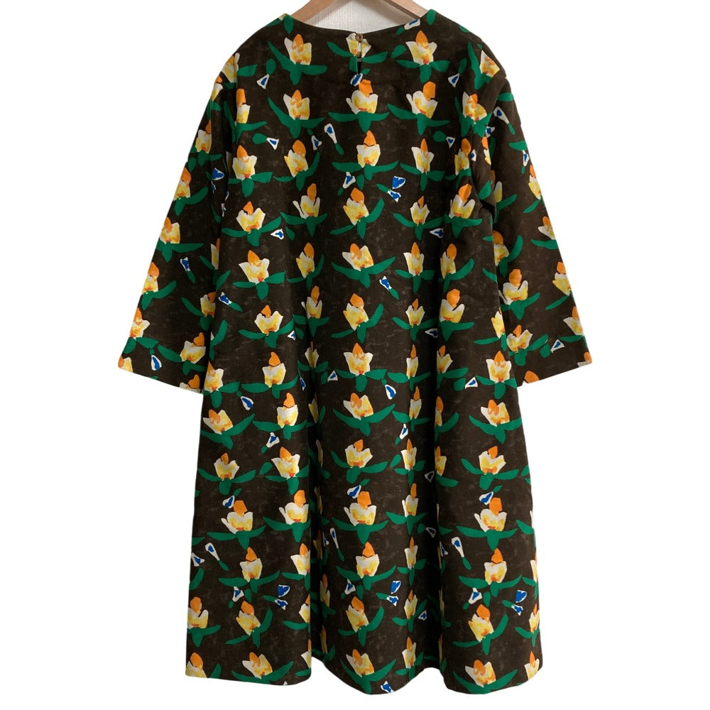 フォーティファイブアール Light Molle Color Lily Print ワンピース