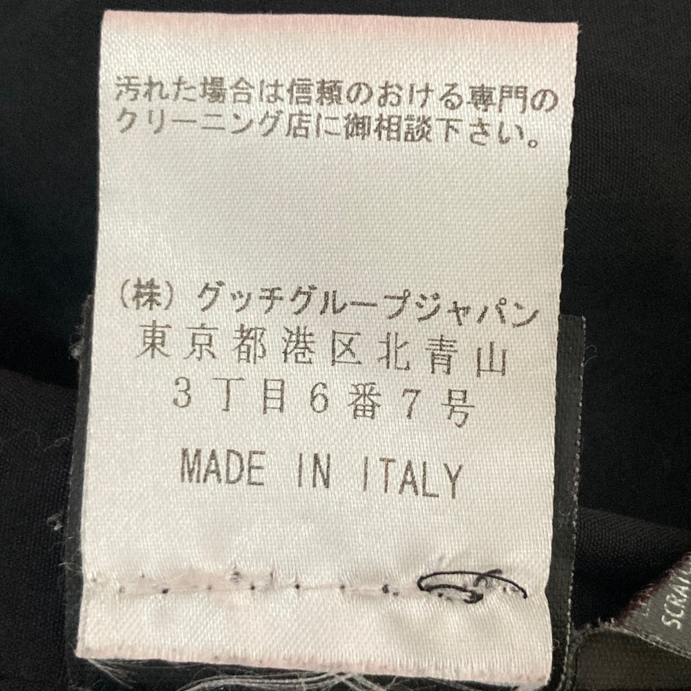 グッチ カウハイド レザーミリタリージャケット