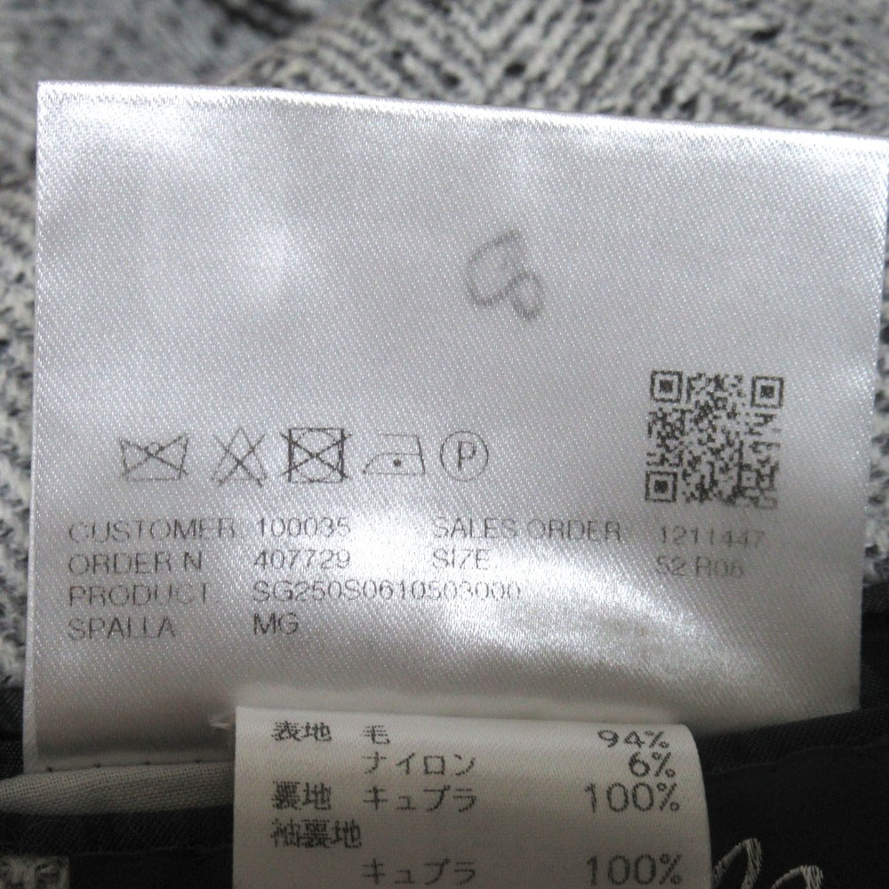 アブラ ヘリンボーンシングルテーラードジャケット