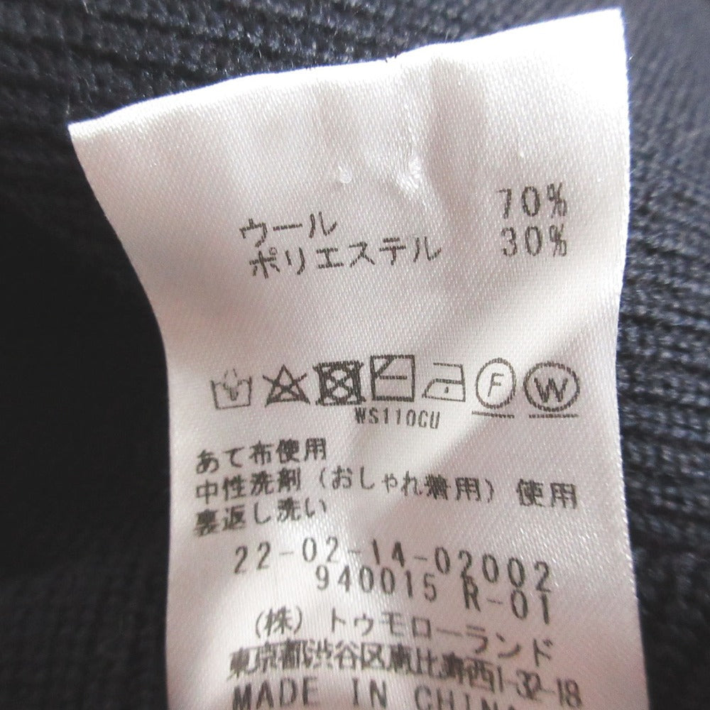 デプレ ウールポリエステルニットプルオーバー
