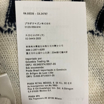プラダ ボーダー柄ニットプルオーバー