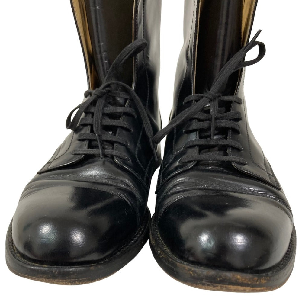 コムデギャルソン レザー レースアップショートブーツ