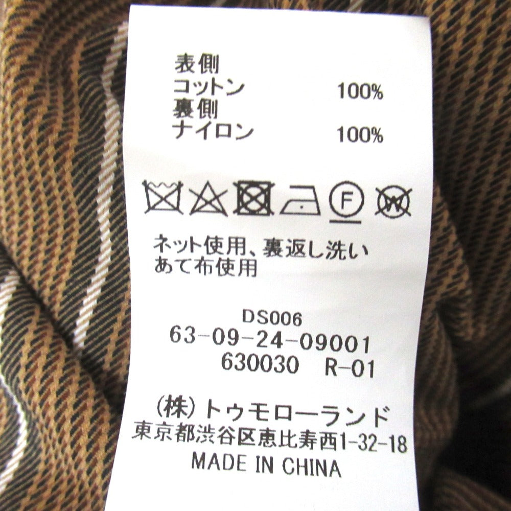 トゥモローランド コットンチノクロスステンカラーコート