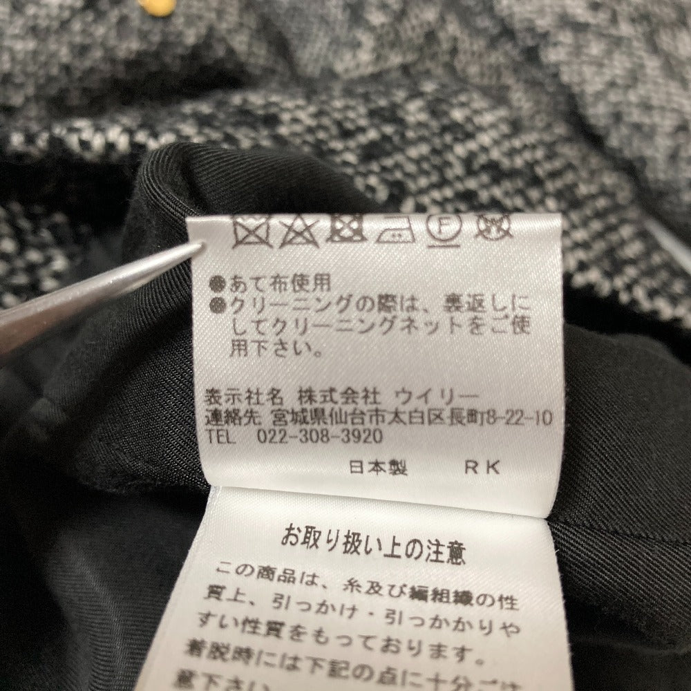 セントセシリア ツイードノーカラージャケット