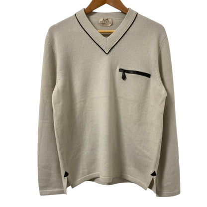 エルメス カシミアVネックニットセーター