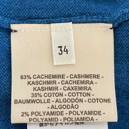 エルメス ブリッドドゥガラ カシミヤコットン半袖ニット