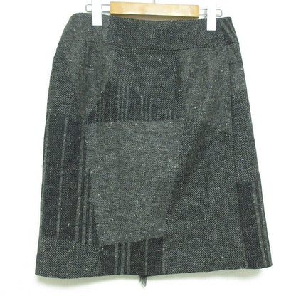 バーバリー カシミヤブレンドチェックスカート