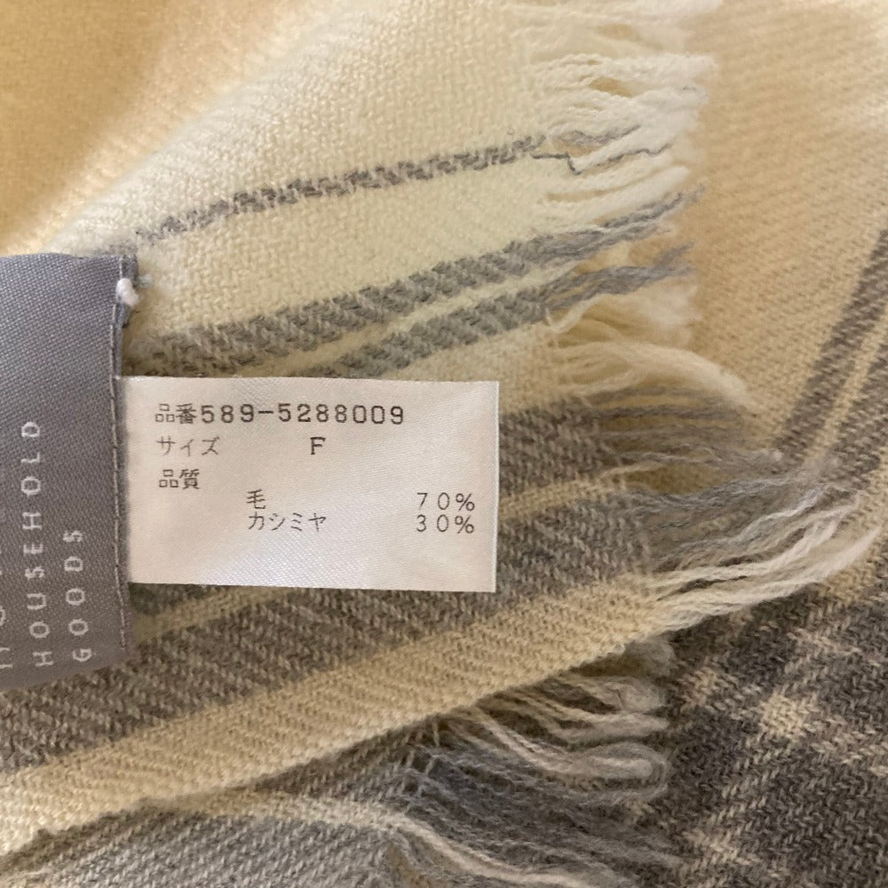 マーガレットハウエル カシミヤブレンド チェックマフラー